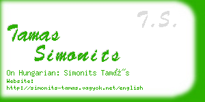 tamas simonits business card